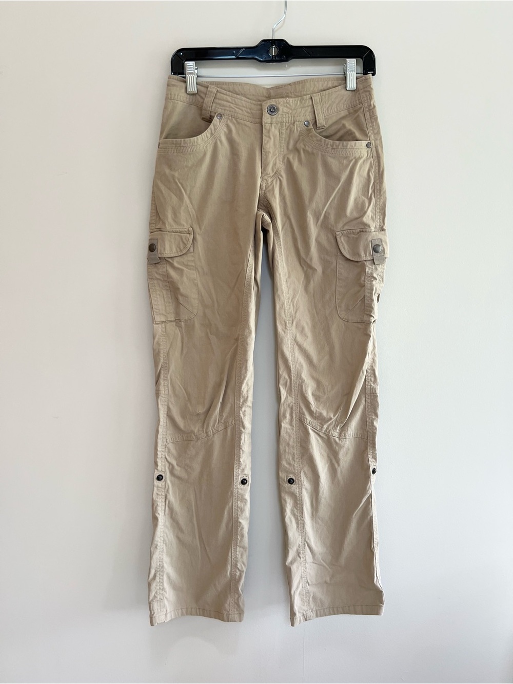 Kühl Hiking Treking Activewear Splash Roll Up Lightweight Stretch Pants Khaki, 2